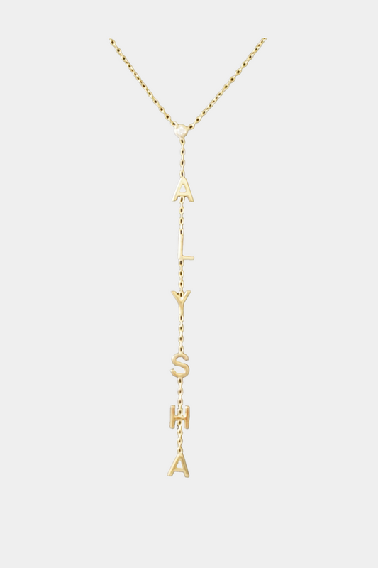 Name Lariat Necklace