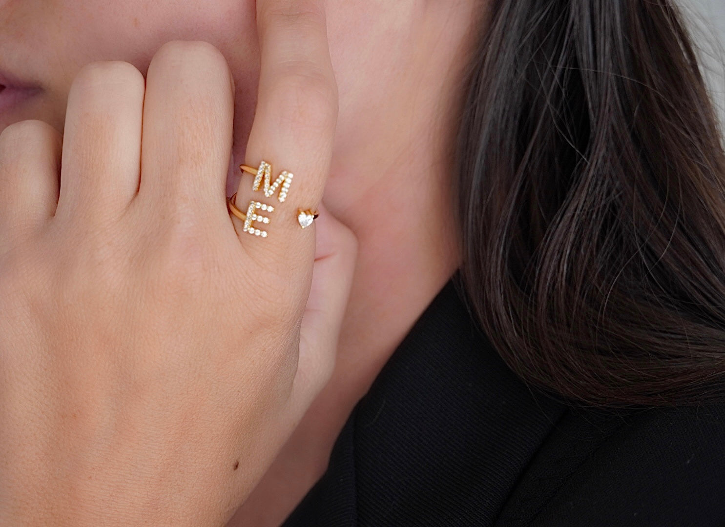 Gold Initial Letter Rings for Women Girls ,Open Letter Ring , Stackable  Alphabet Ring,Jewelry Gifts for for Mum Her Wife Girlfriend - Walmart.com