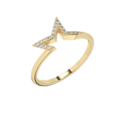14K Gold Breakable Star Ring