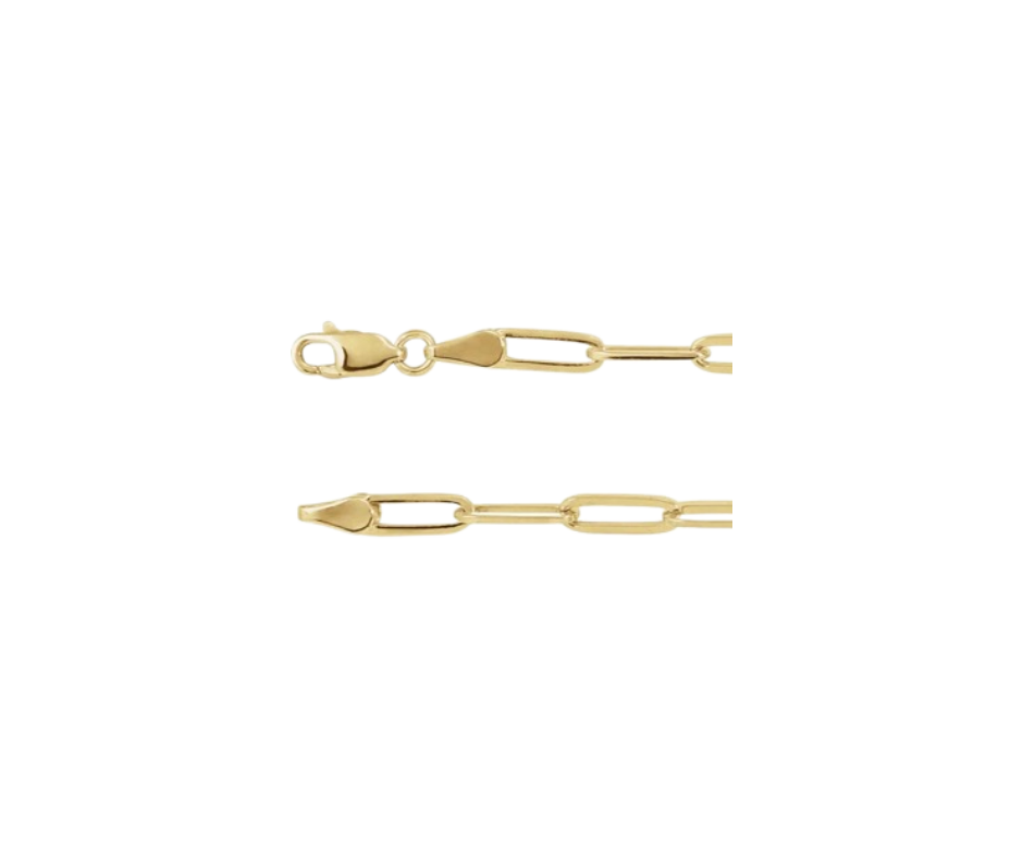 Open Link Paperclip Chain Bracelet