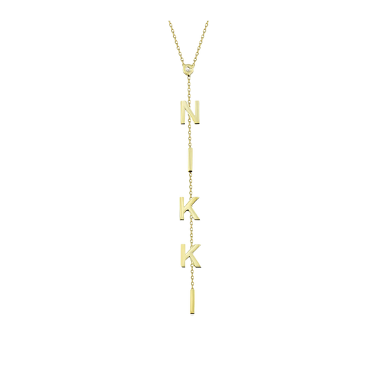 Name Lariat Necklace